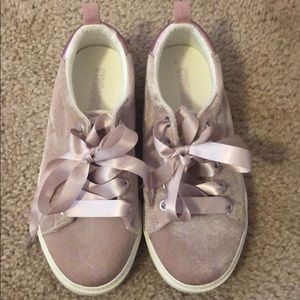 Gymboree Velvet Shoes with Satin Shoelace
